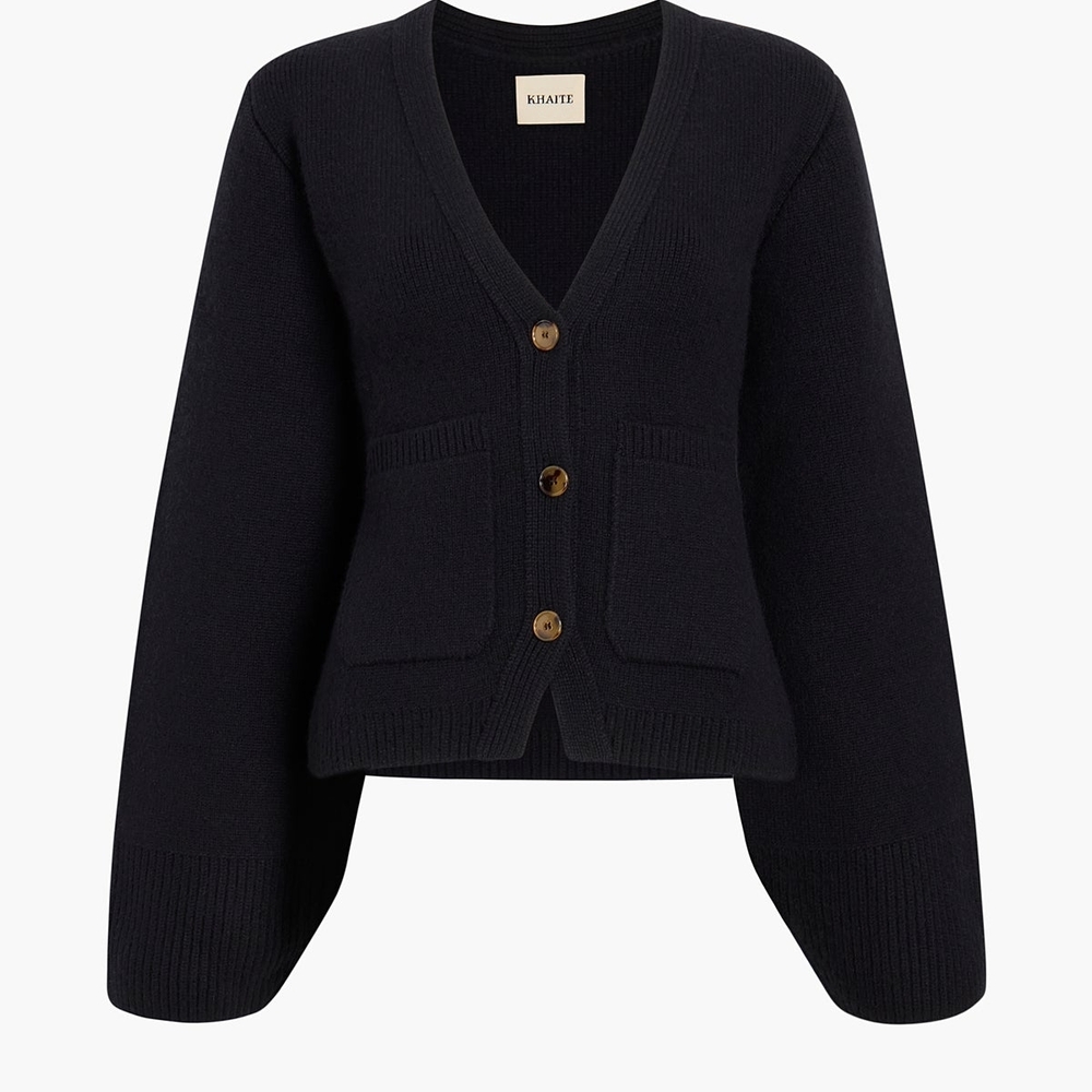 KHAITE Scarlet Cardigan - Black
